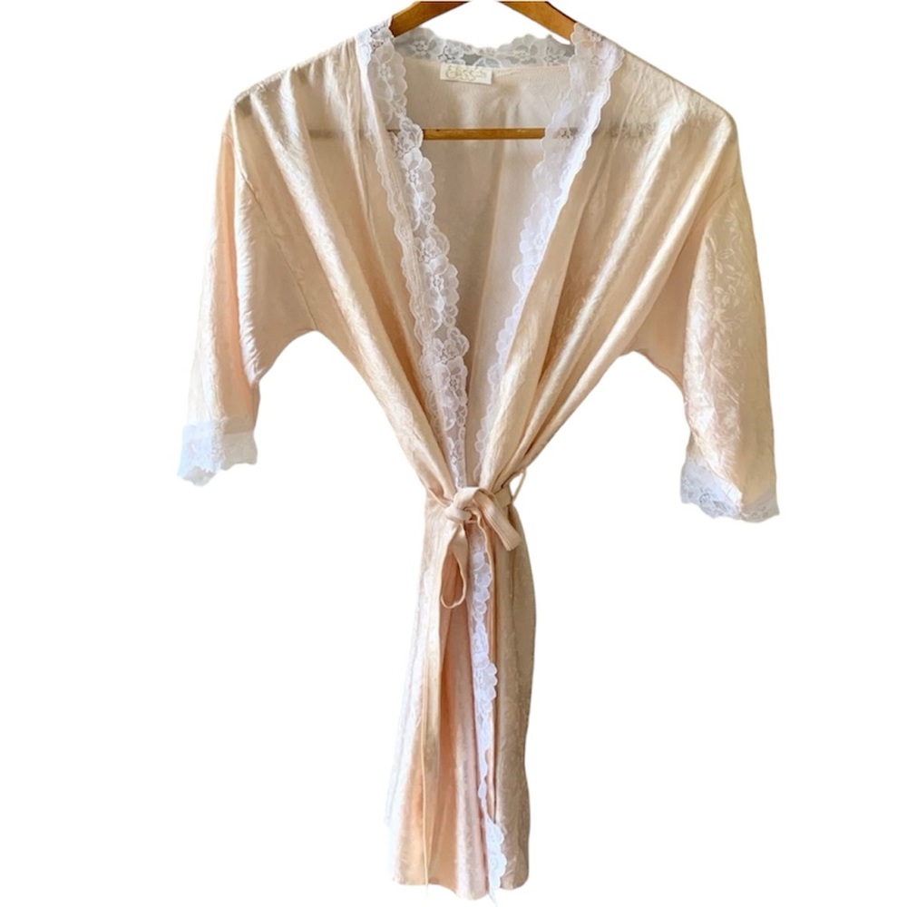 Vintage Floral Lace Robe Coverup